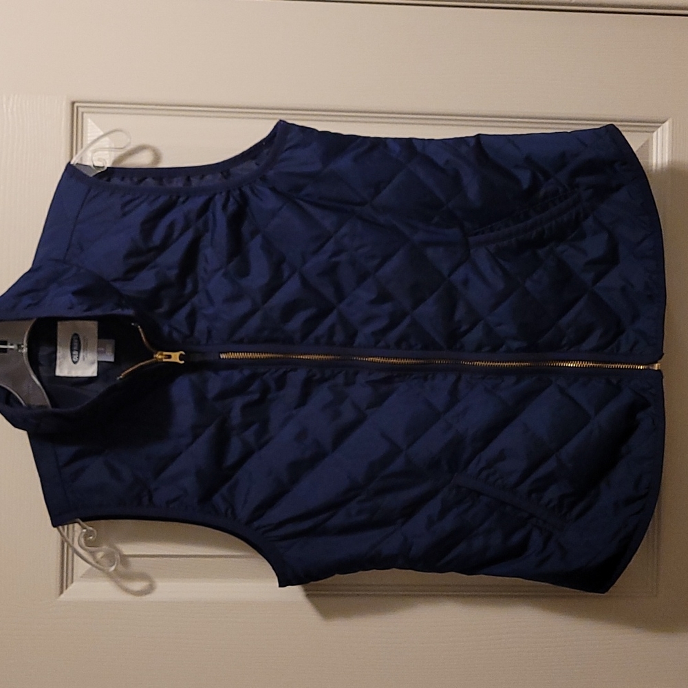 Old Navy Women’s Zippered Navy Blue Vest (size S)